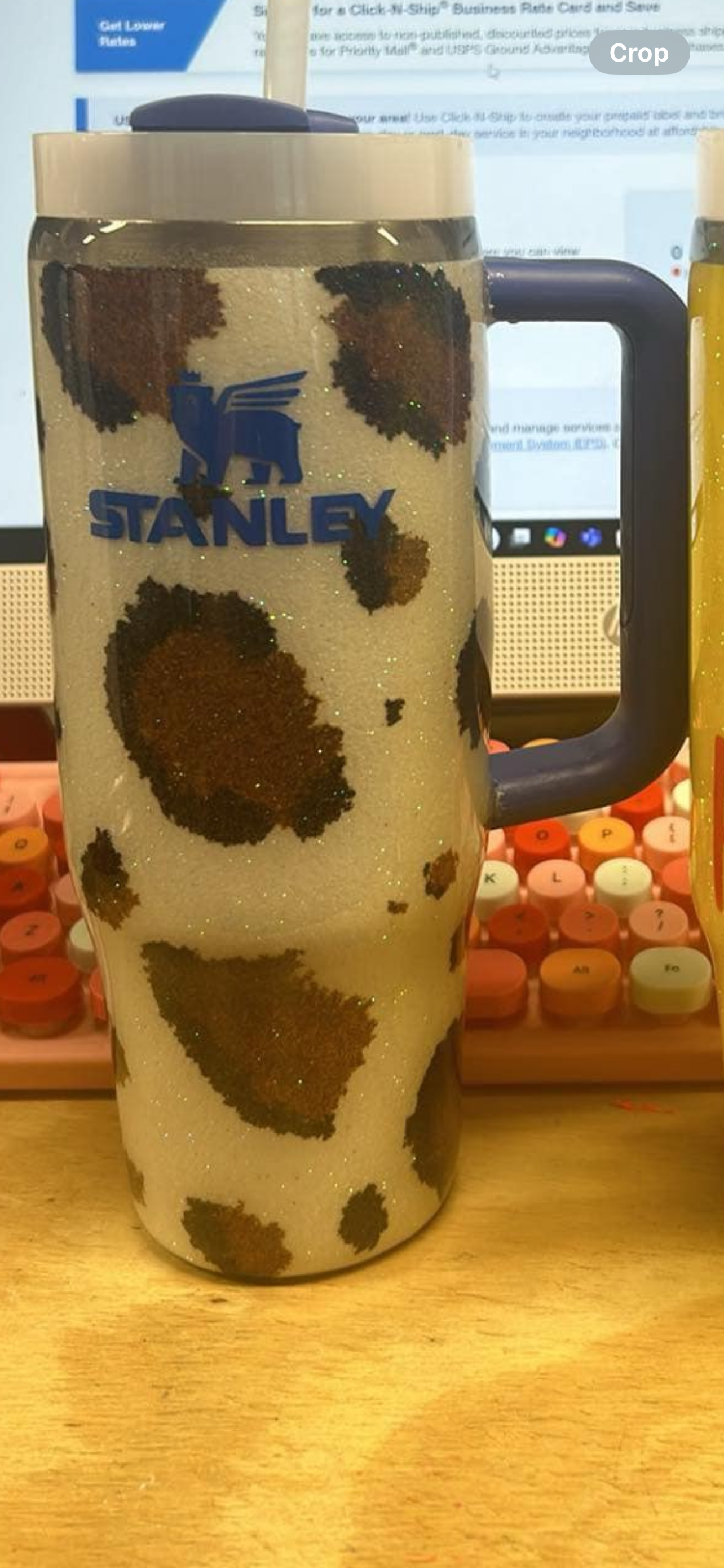 30 ounce cow print